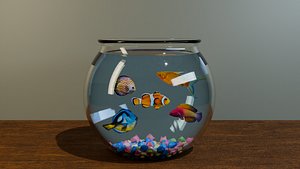 3D Fish Bowl model