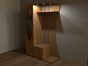 hallway closet 3D model