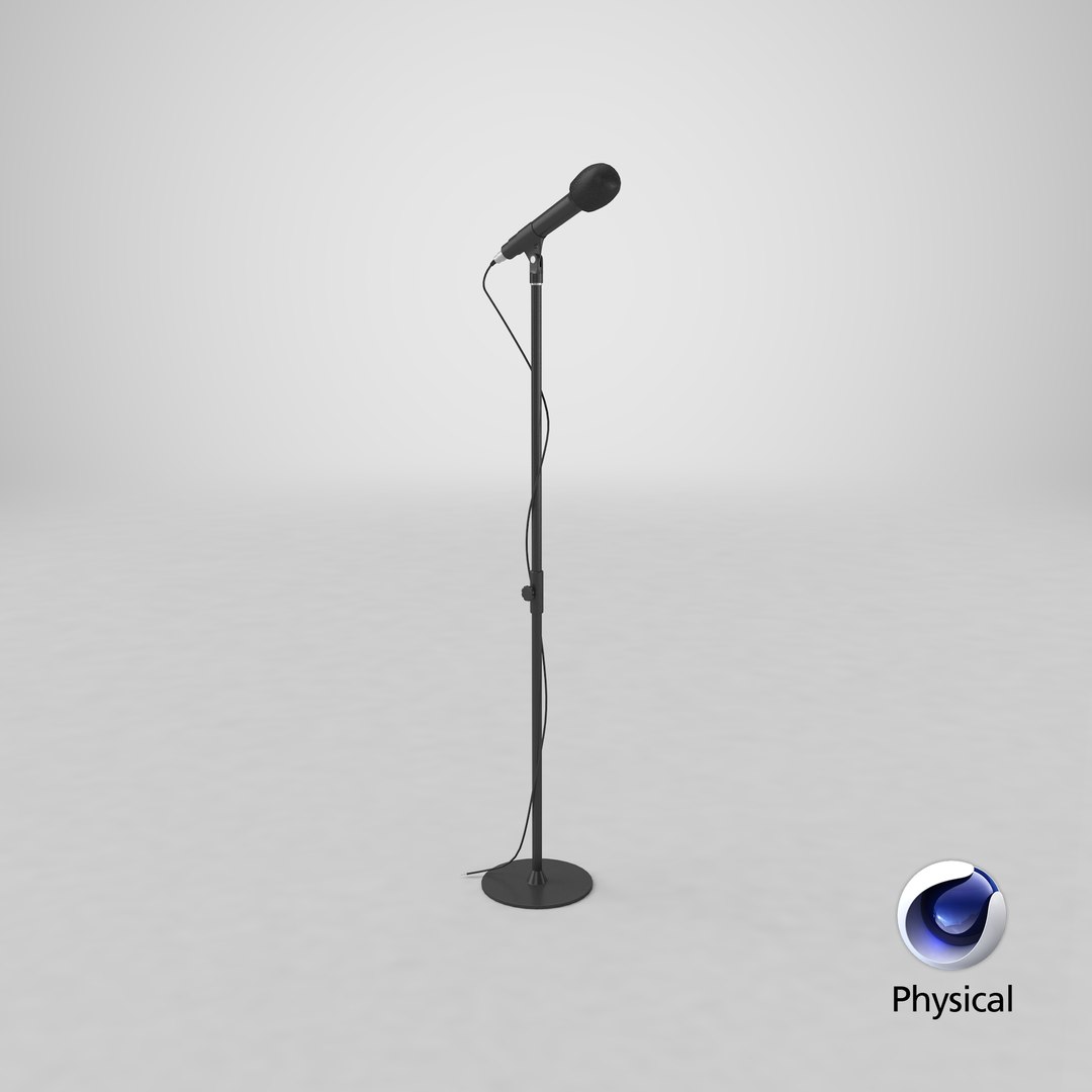 Microphone Stand 3D model TurboSquid 2073712