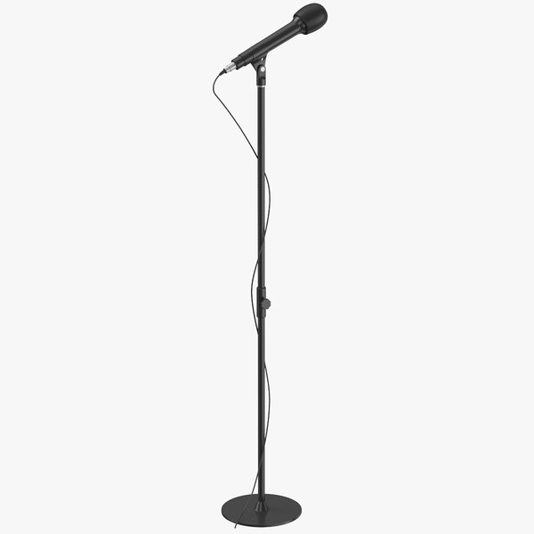 Microphone Stand 3D model