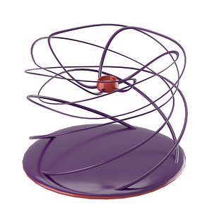 twisting modern candleholder 3d obj
