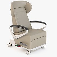Photorealistic Nemschoff AVA Recliner Healthcare Chair With Pivoting Arms