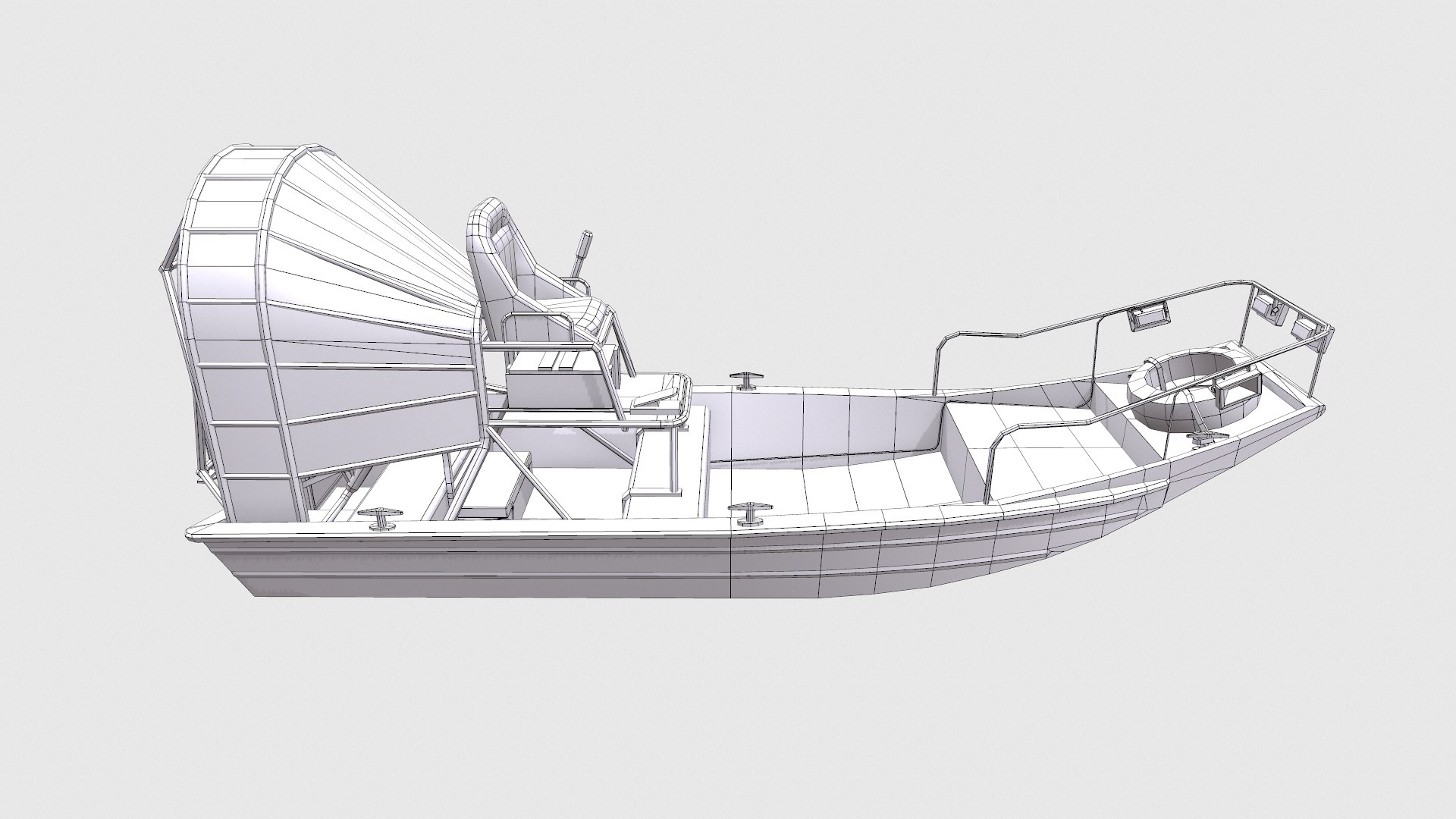 Airboat Low-poly PBR 3D model https://p.turbosquid.com/ts-thumb/S3/Gn0PyH/E0/screenshot023/png/1671845126/1920x1080/fit_q87/8466bcc4a2a913b5403074bb40d40ac99dc89d7f/screenshot023.jpg
