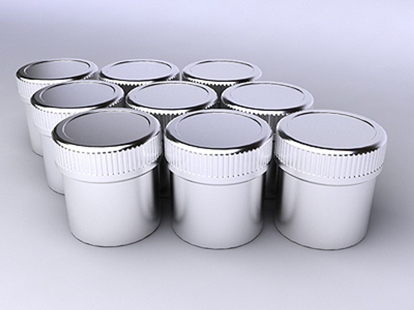 3d Model Small Metal Container Bottle