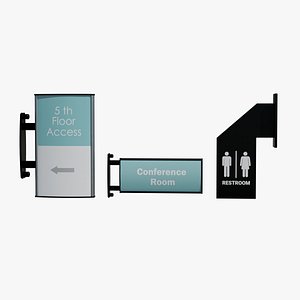 3D Wall Mounted Directional Signs