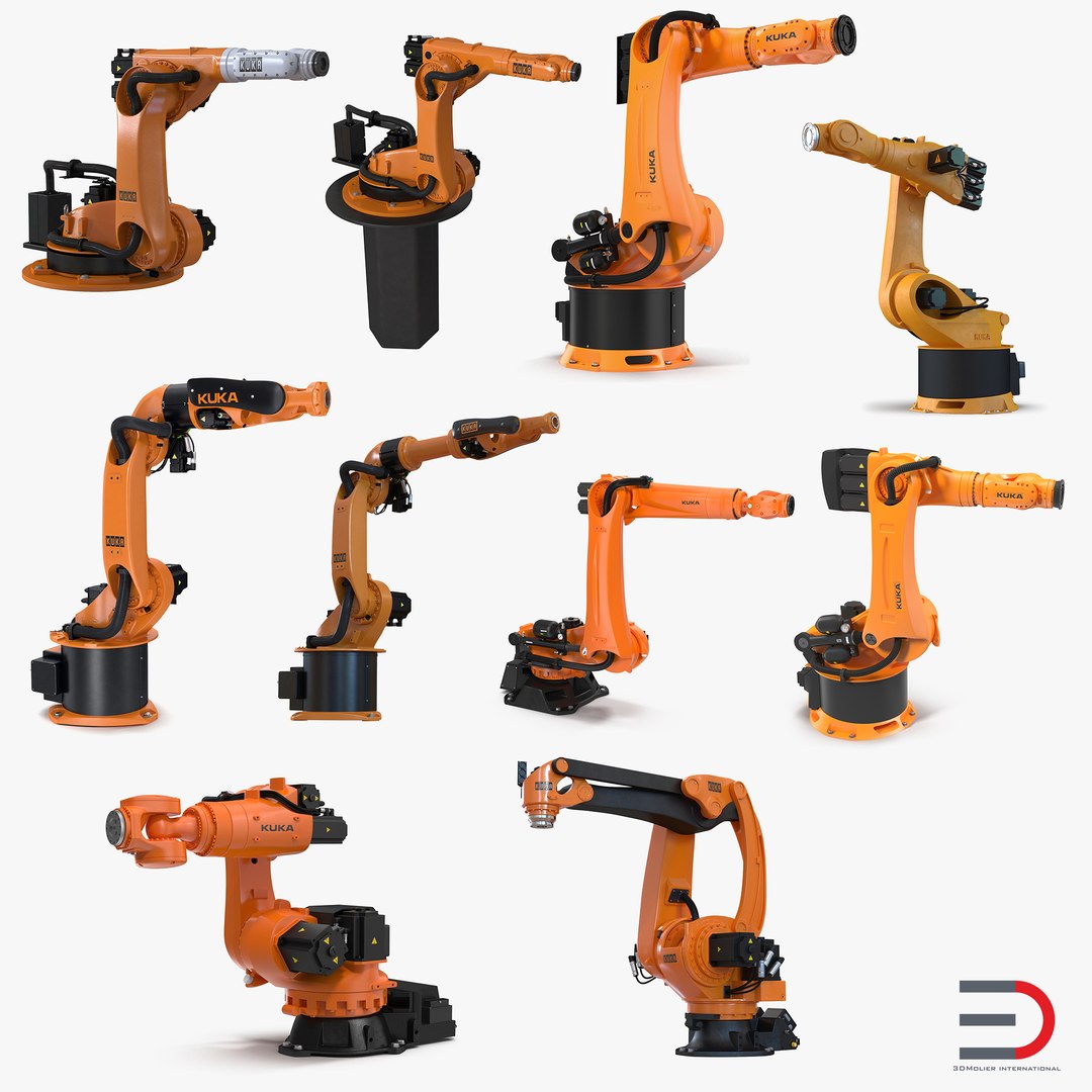 Kuka Robots Collection 6 3D model preview