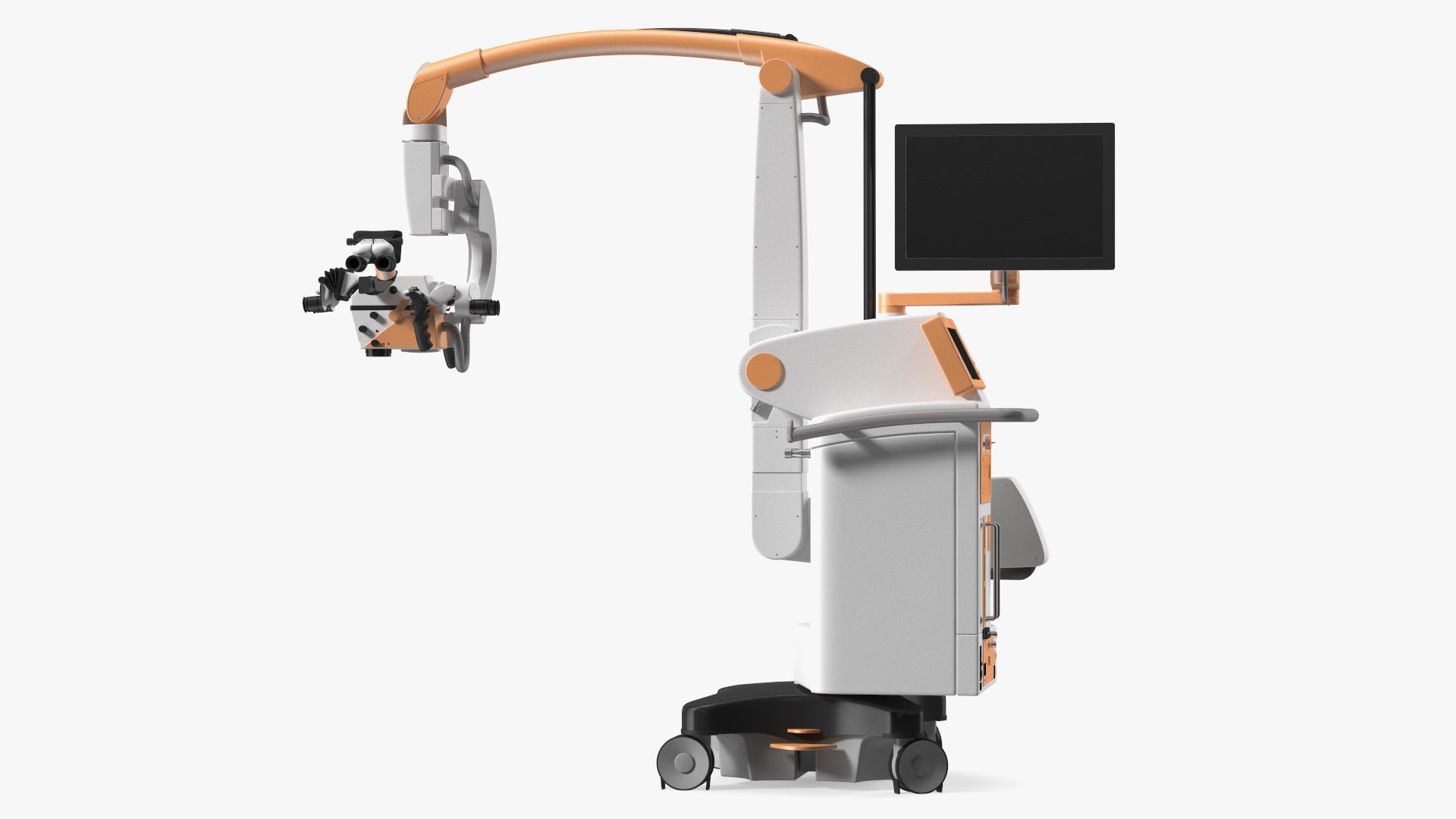 Surgical Microscope Rigged 3D model preview