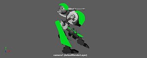 Robot with Gun Riged