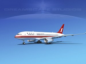 3d airline boeing 787-8 787 model
