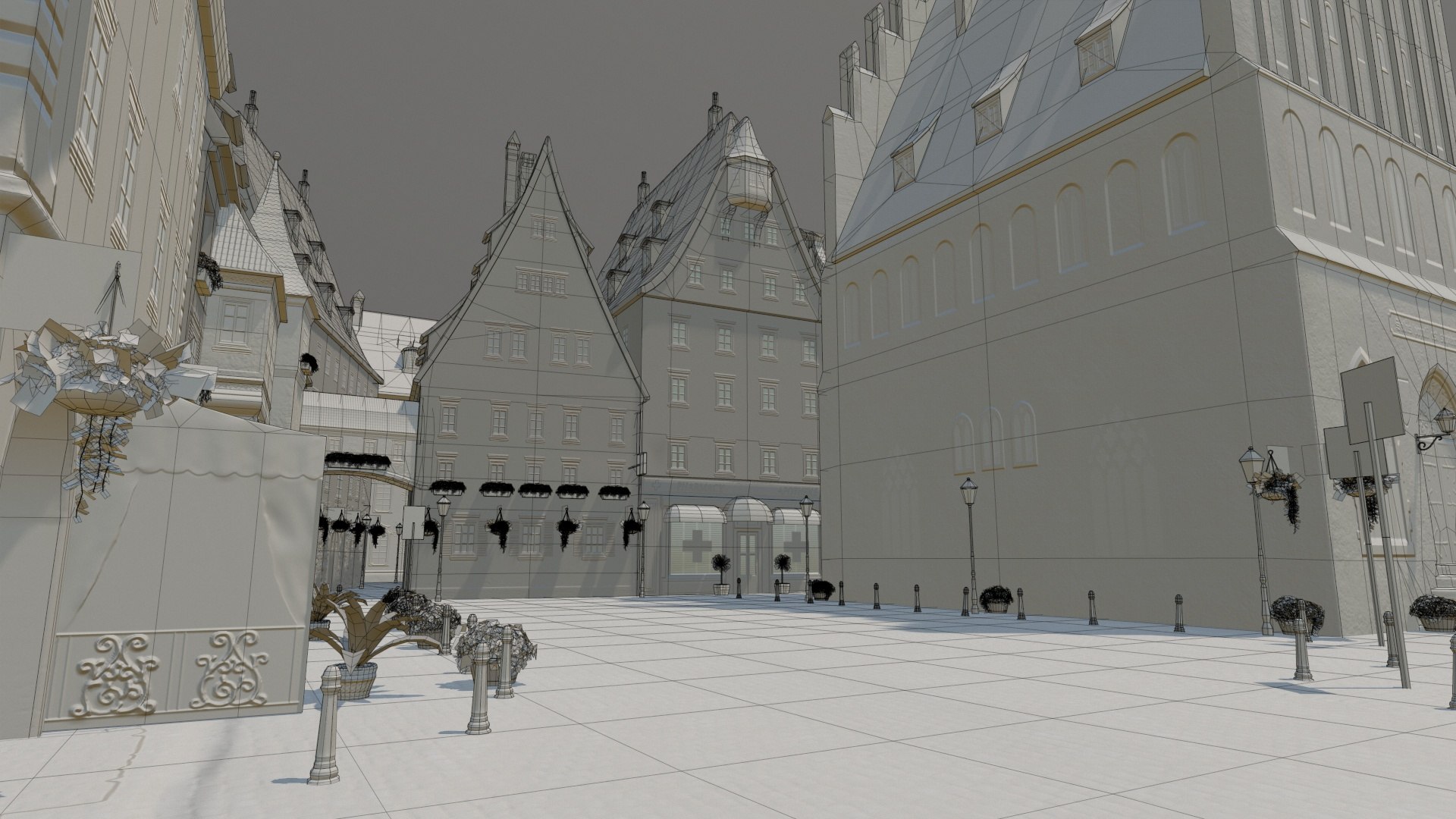 Old Town Square model https://p.turbosquid.com/ts-thumb/S3/X4ctDL/q3/screenshot055/jpg/1620483812/1920x1080/fit_q87/333a08430026bc7c7cd3ae31975d7eb9109e8144/screenshot055.jpg