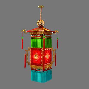 3D Chinese  palace lantern model