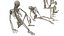 Skeleton Sitting Poses - Low-poly 3D model