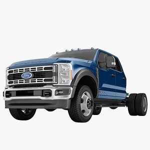 3D Ford Super Duty F450 Chassis Cab 4 Door 2023 04 model