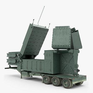 3D Mobile Tactical Radar Dark Green Simplified