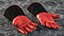 Gants de soudage résistants à la chaleur gréés pour Cinema 4D