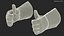 Gants de soudage résistants à la chaleur gréés pour Cinema 4D