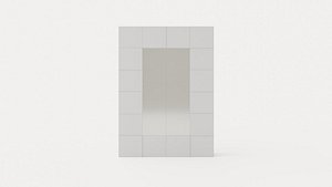 3D Dama Display Cabinet 121 Cm White High Lacquer