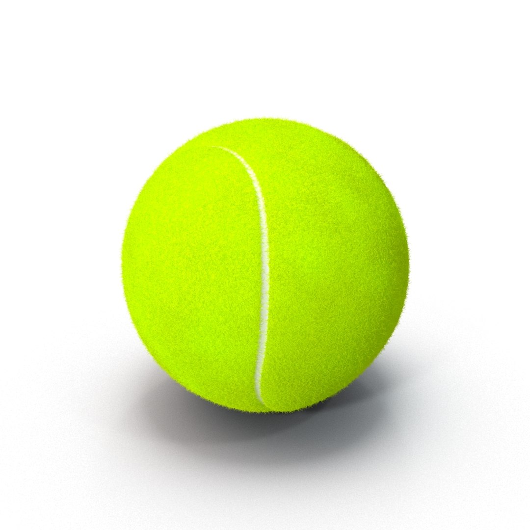 tennis ball furry fur 3d max