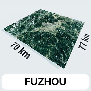 Fuzhou China City Landscape 3D Model