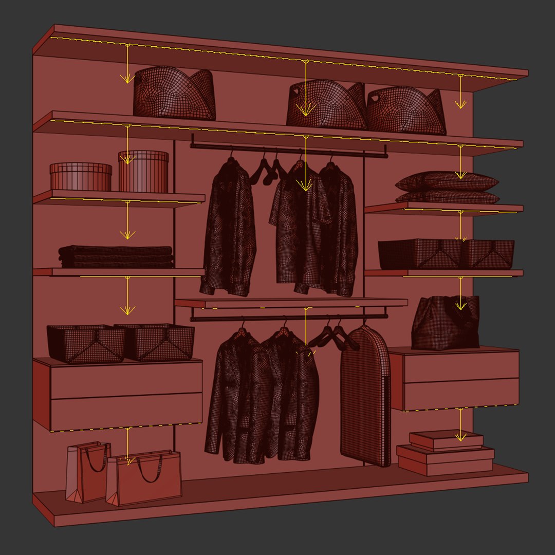 Wardrobe 03 3D Model - TurboSquid 2170012