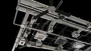 3D Top ceiling pipes