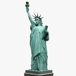 blend statue liberty