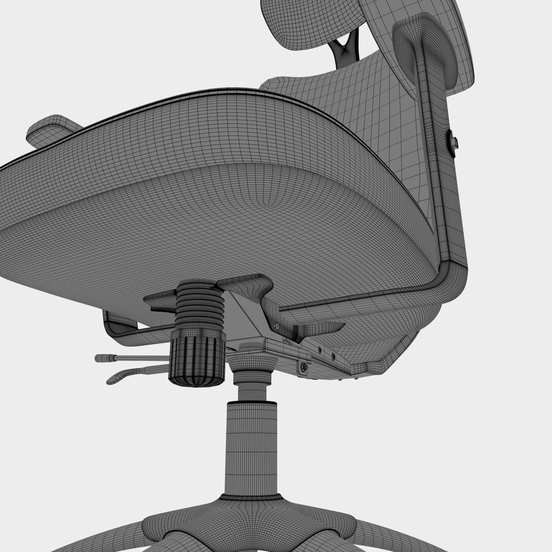 3D Office Adjustable Arm Chair Model - TurboSquid 2050958