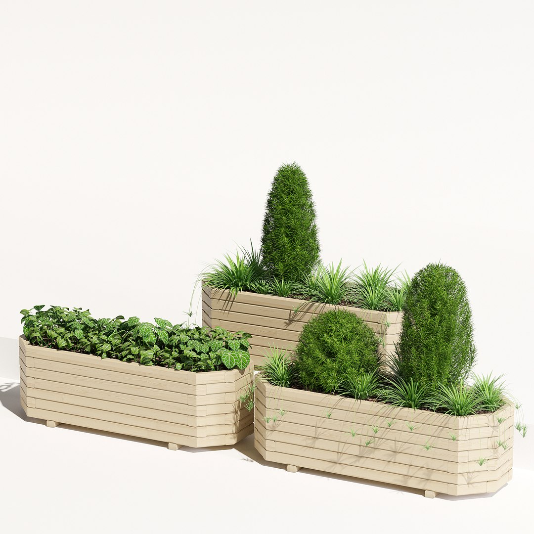 3D pine octagonal trough planter https://p.turbosquid.com/ts-thumb/S4/20Z0Ty/G660yRLW/tp_4/jpg/1517062333/1920x1080/fit_q87/d5a24d2afe1986286133f93ff205a3755d9297ca/tp_4.jpg