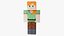 3D-модель Алекса из Minecraft, готовая к использованию в играх, разрешение 4K, PBR.