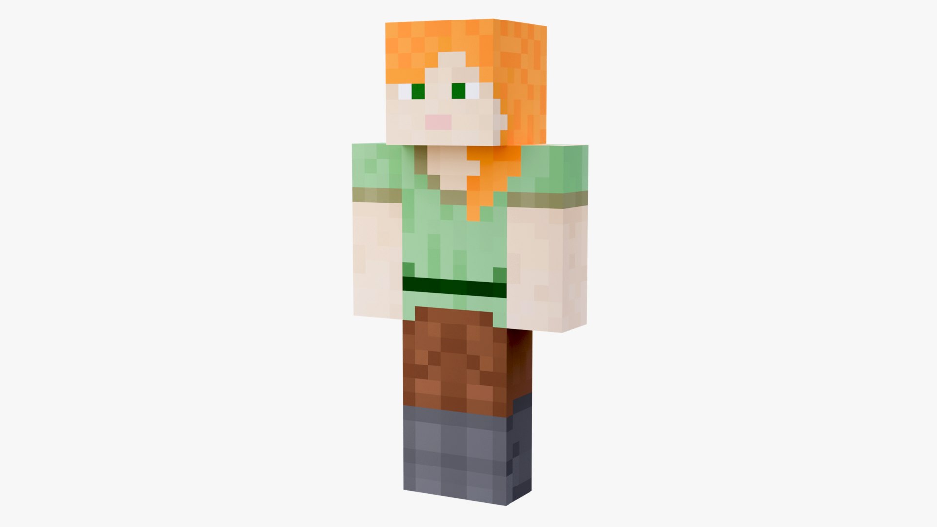 3D Minecraft Alex Rigged 3D Model Game Ready 4K PBR model https://p.turbosquid.com/ts-thumb/S4/32YGqD/ib/alex6/png/1785607261/1920x1080/fit_q87/72386dd61a68bd5f7516210005c4f63dc96453ac/alex6.jpg
