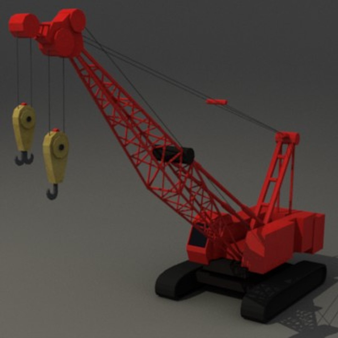 construction crane 3d dxf