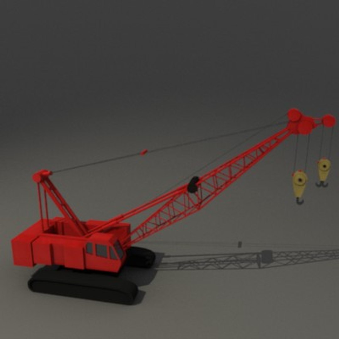 construction crane 3d dxf