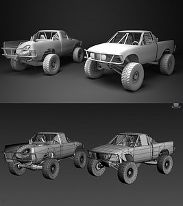 custom pickup 3d model