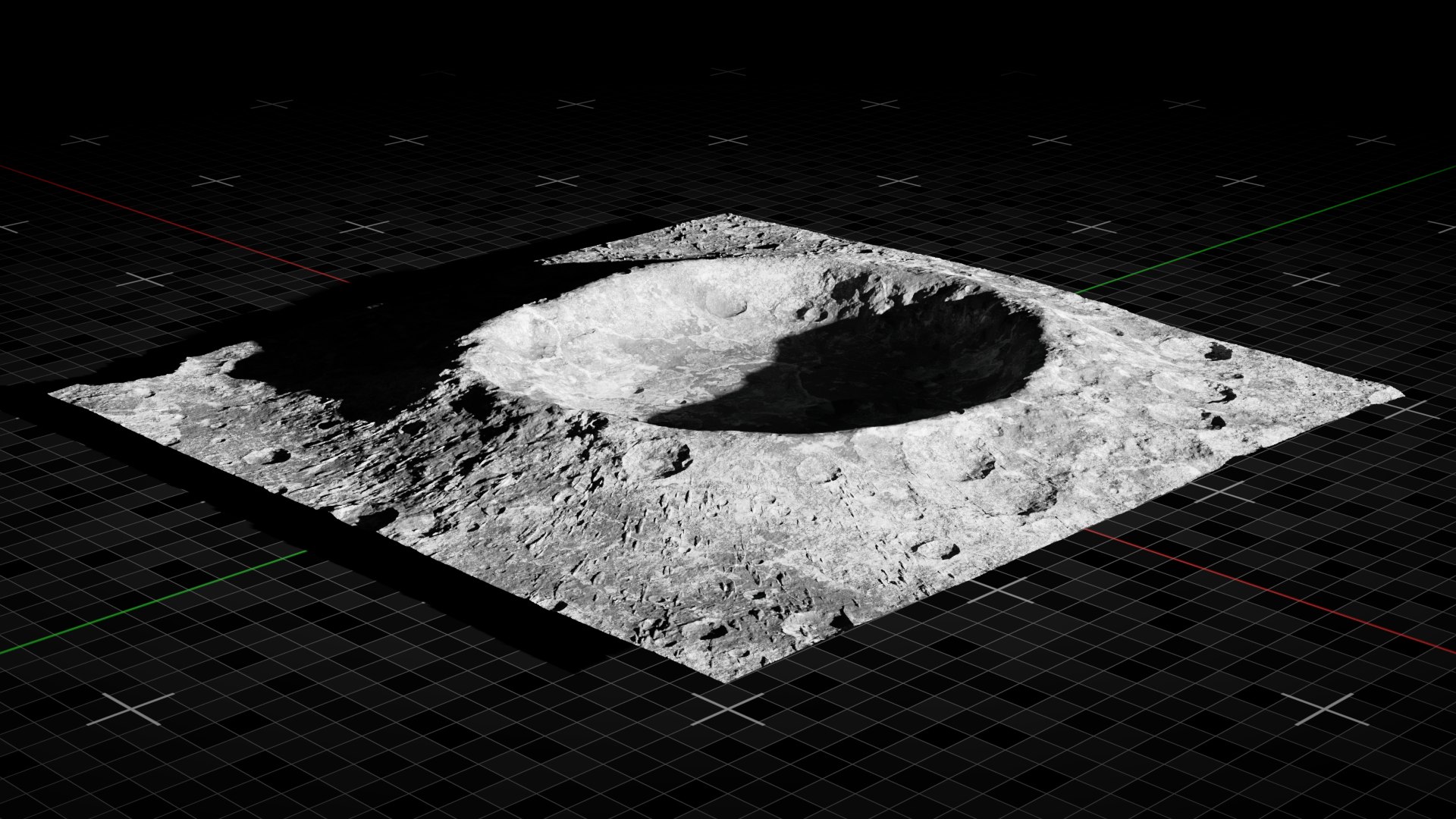 3D Model Moon Crater 2 - TurboSquid 2167589