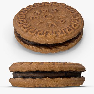 3D model Chocolate Sandwich Cookie