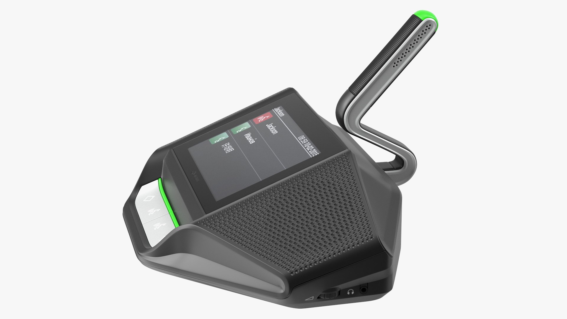 Wireless Discussion Device with Touchscreen 3D model preview