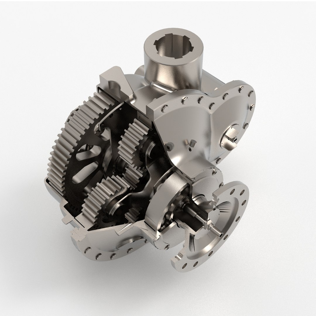 3D Gearbox Turbine Gear - TurboSquid 1427938