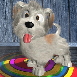 Cartoon Dog Rigged