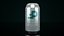 3D model Regular 355ml Beverage Can Open and Closed Tabs with Droplets