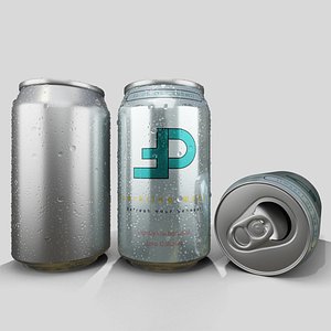 Regular 355ml Beverage Can Open and Closed Tabs with Droplets1