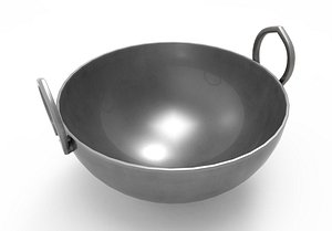 Cauldron Metal Kadai 3D