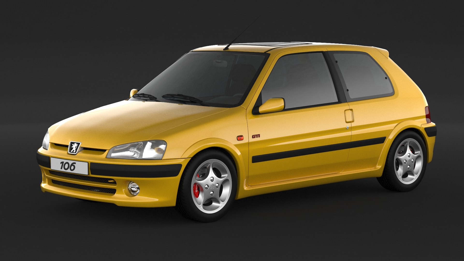 プジョー106 Gti3Dモデル - TurboSquid 1351308