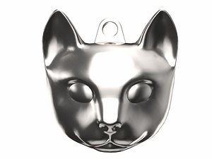 3D Cat Head Pendat