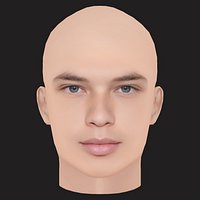 Low Poly Logic Rapper Head