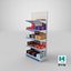 3D chocolate shelves model