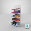 3D chocolate shelves model
