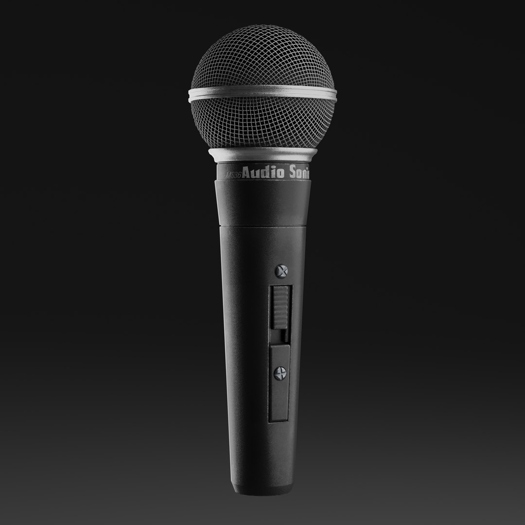 Microphone 3D model https://p.turbosquid.com/ts-thumb/S4/OsljNn/uv/mic1/png/1679879850/1920x1080/fit_q87/2a56a970f97c544b0f9ea190df147bedbc96f0cc/mic1.jpg
