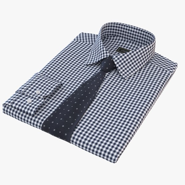 Folded shirt tie 3D model - TurboSquid 1499812