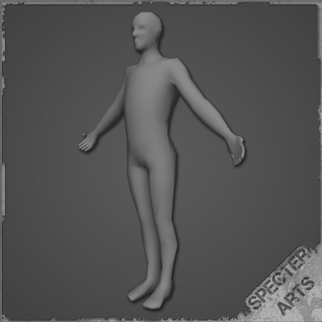 Basic Adult Male Character Obj