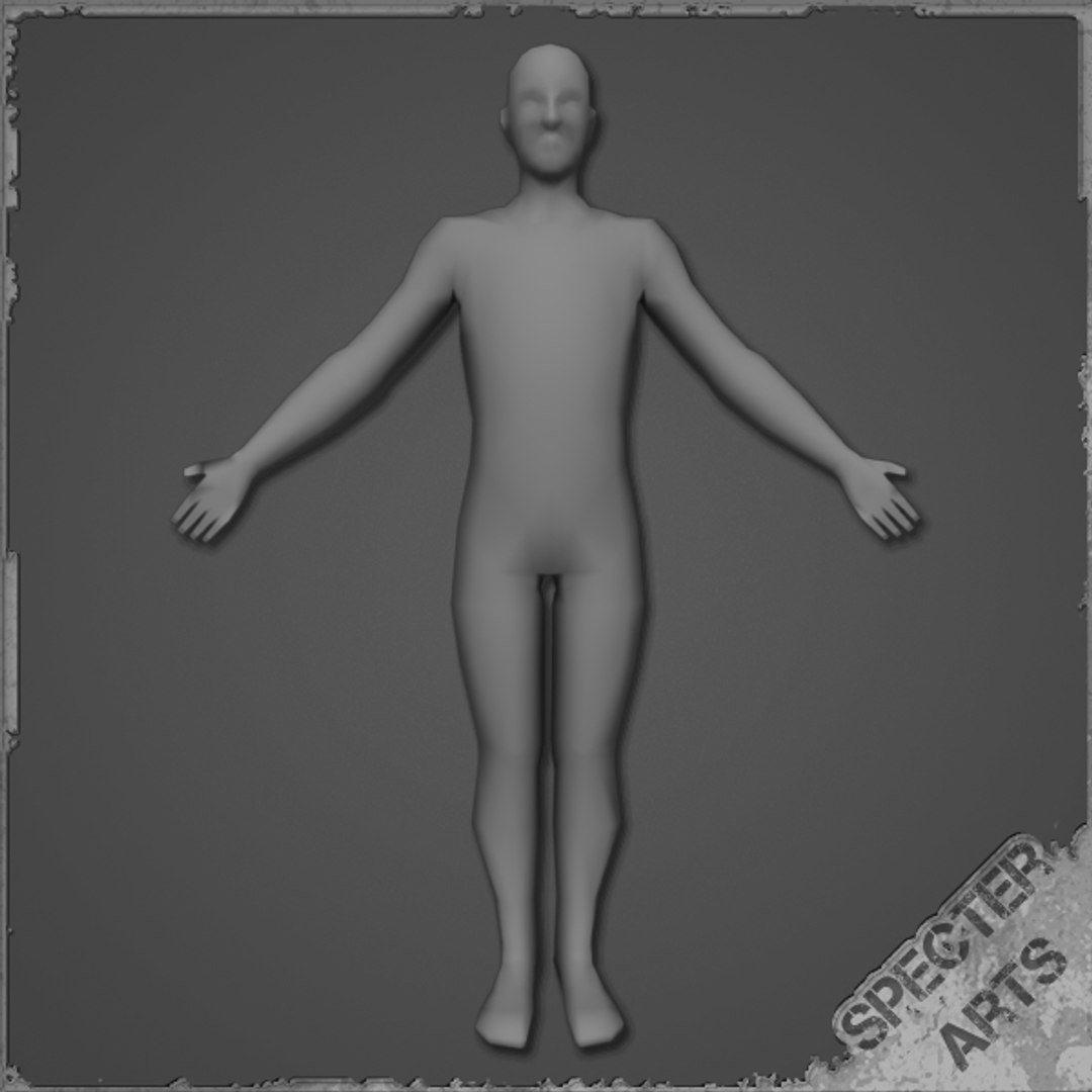 Basic Adult Male Character Obj